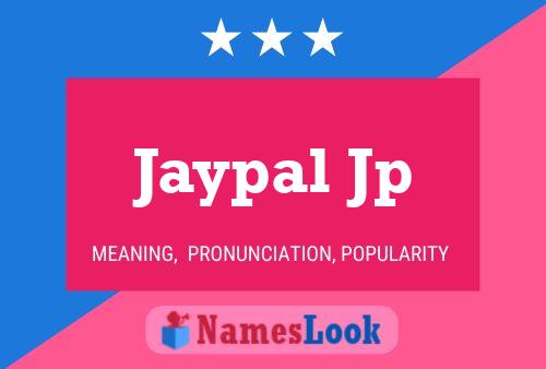 ملصق اسم Jaypal Jp