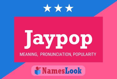 ملصق اسم Jaypop