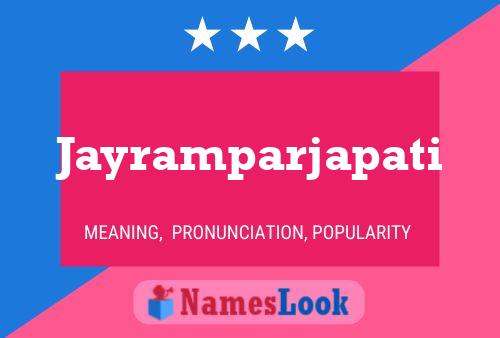 ملصق اسم Jayramparjapati