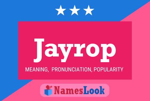 ملصق اسم Jayrop