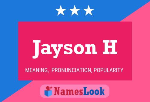 ملصق اسم Jayson H