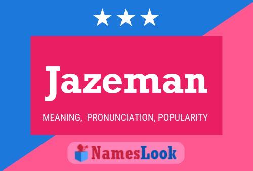 ملصق اسم Jazeman