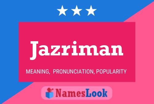 ملصق اسم Jazriman