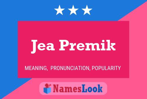 ملصق اسم Jea Premik