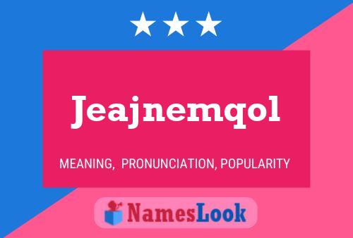 ملصق اسم Jeajnemqol