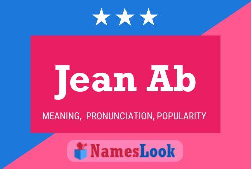 ملصق اسم Jean Ab