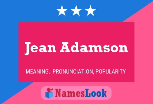 ملصق اسم Jean Adamson