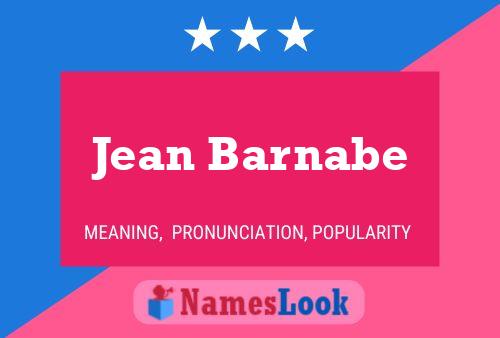 ملصق اسم Jean Barnabe