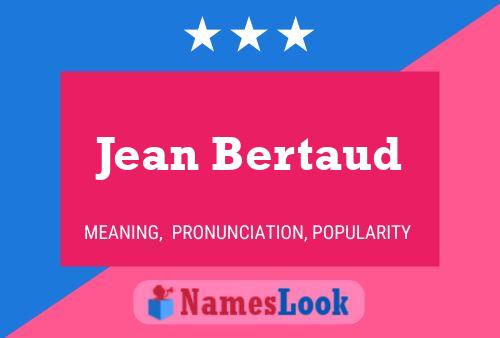 ملصق اسم Jean Bertaud