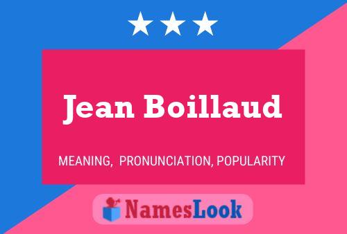 ملصق اسم Jean Boillaud