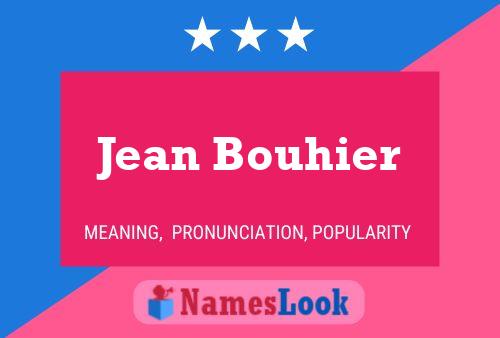 ملصق اسم Jean Bouhier