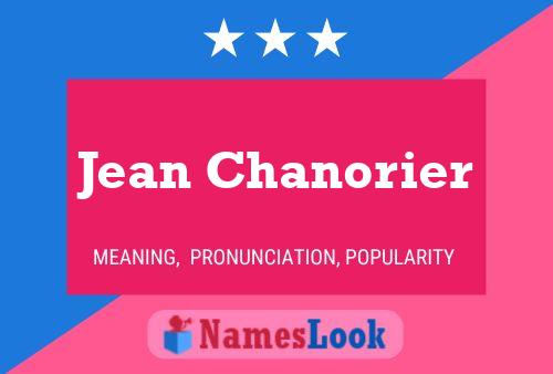 ملصق اسم Jean Chanorier