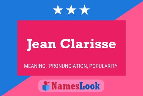 ملصق اسم Jean Clarisse