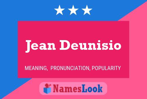 ملصق اسم Jean Deunisio