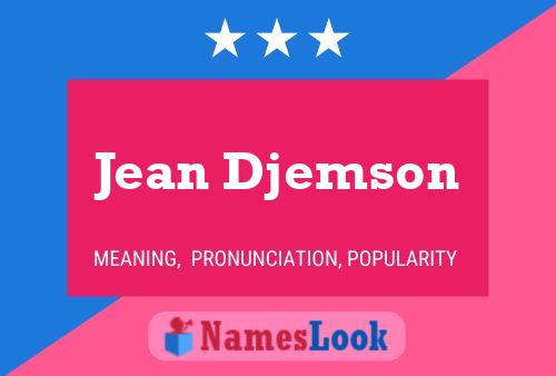 ملصق اسم Jean Djemson