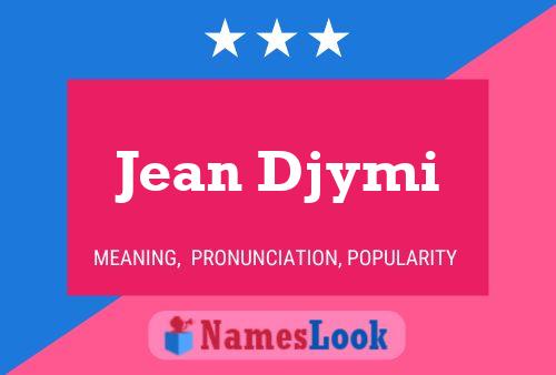 ملصق اسم Jean Djymi