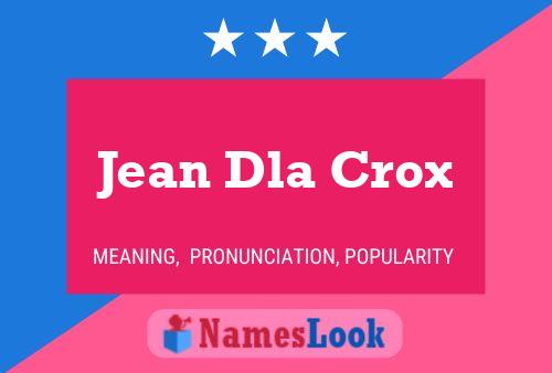 ملصق اسم Jean Dla Crox