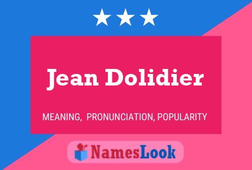 ملصق اسم Jean Dolidier