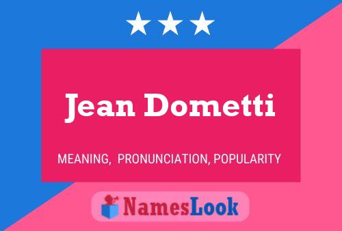 ملصق اسم Jean Dometti