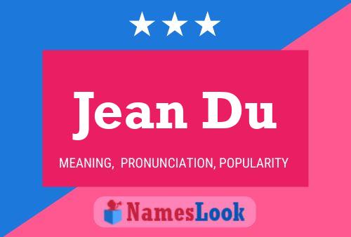 ملصق اسم Jean Du