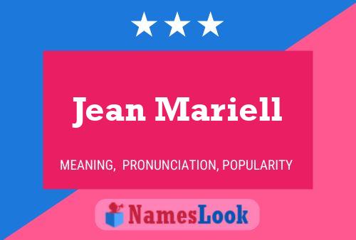 ملصق اسم Jean Mariell