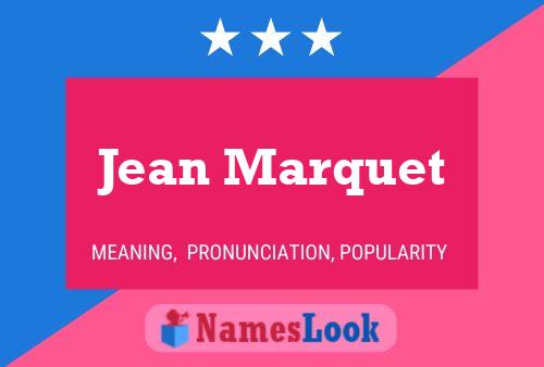 ملصق اسم Jean Marquet