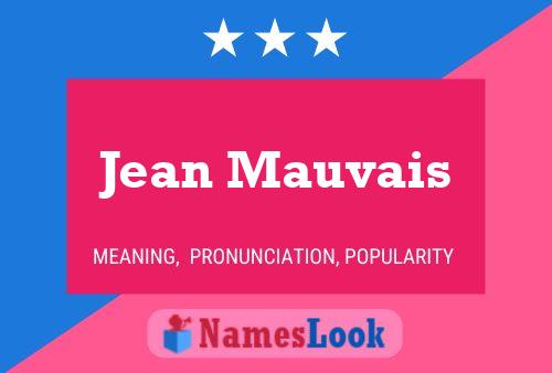 ملصق اسم Jean Mauvais