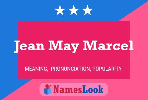 ملصق اسم Jean May Marcel