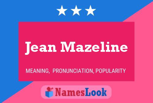 ملصق اسم Jean Mazeline