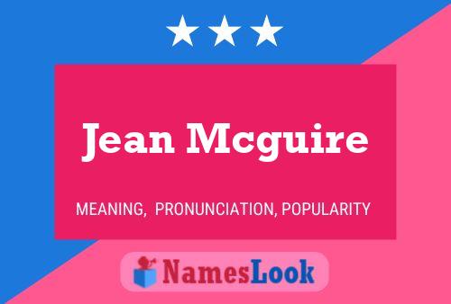 ملصق اسم Jean Mcguire