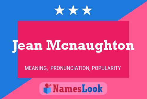 ملصق اسم Jean Mcnaughton