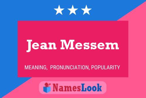 ملصق اسم Jean Messem