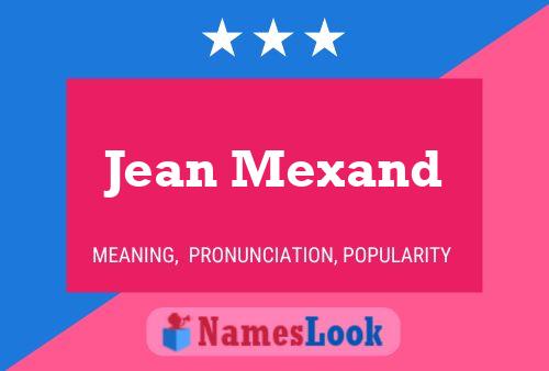 ملصق اسم Jean Mexand