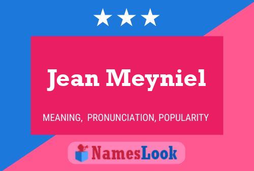 ملصق اسم Jean Meyniel