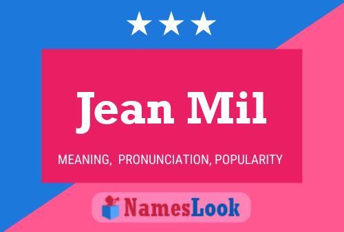 ملصق اسم Jean Mil