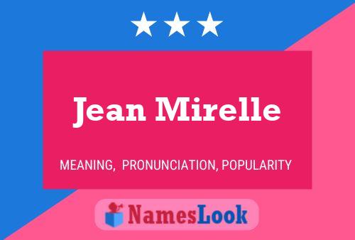 ملصق اسم Jean Mirelle