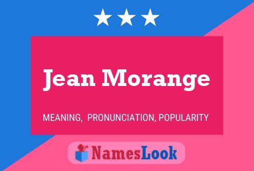 ملصق اسم Jean Morange