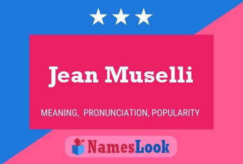 ملصق اسم Jean Muselli