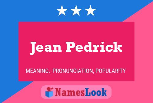 ملصق اسم Jean Pedrick