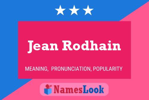 ملصق اسم Jean Rodhain