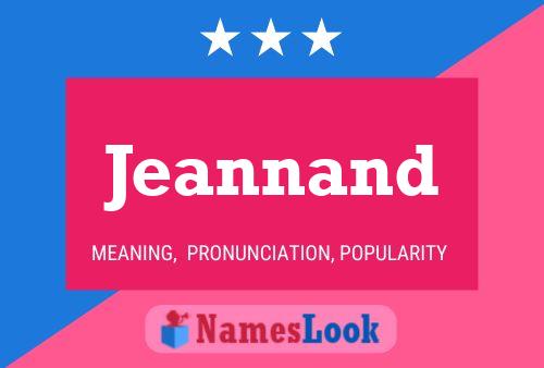 ملصق اسم Jeannand