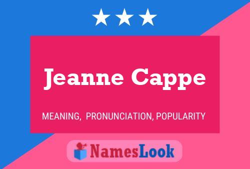 ملصق اسم Jeanne Cappe