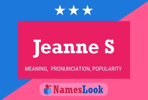 ملصق اسم Jeanne S