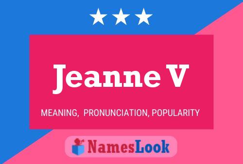 ملصق اسم Jeanne V