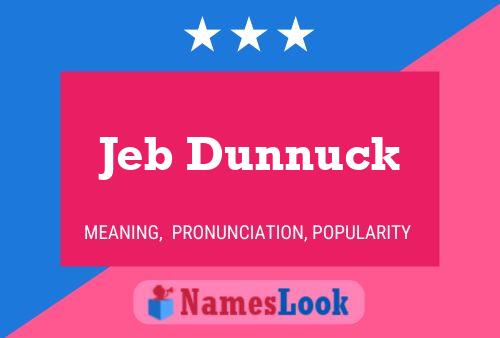 ملصق اسم Jeb Dunnuck