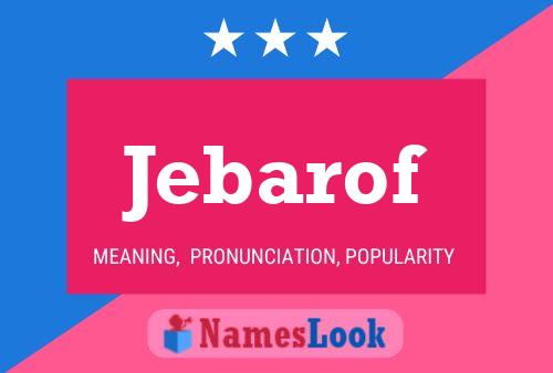 ملصق اسم Jebarof