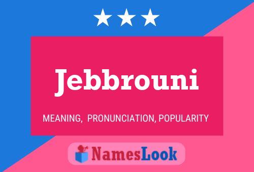 ملصق اسم Jebbrouni