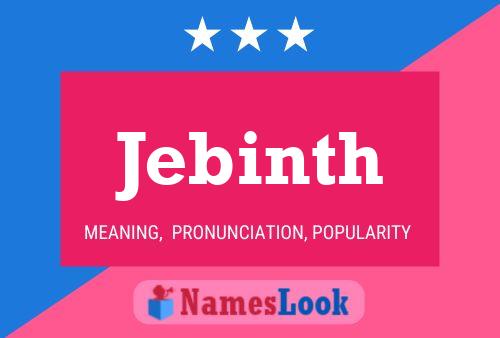 ملصق اسم Jebinth