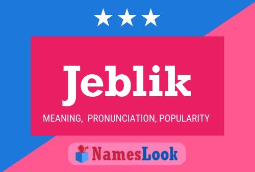 ملصق اسم Jeblik