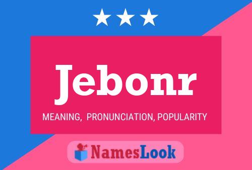 ملصق اسم Jebonr